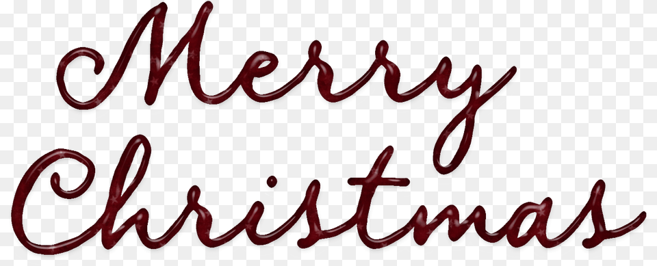 Merry Christmas Writing With Background, Text, Calligraphy, Handwriting, Maroon Free Png Download