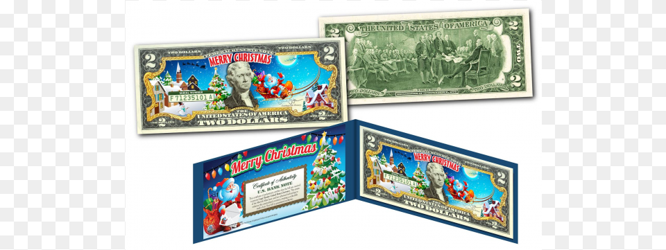Merry Christmas Xmas Holiday Colorized Legal Tender, Person Png Image