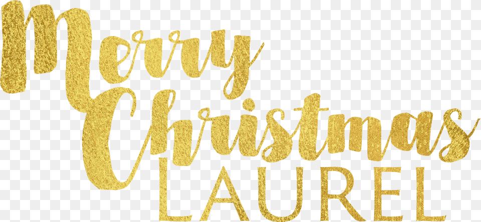 Merry Christmas Yellow, Calligraphy, Handwriting, Text Png Image