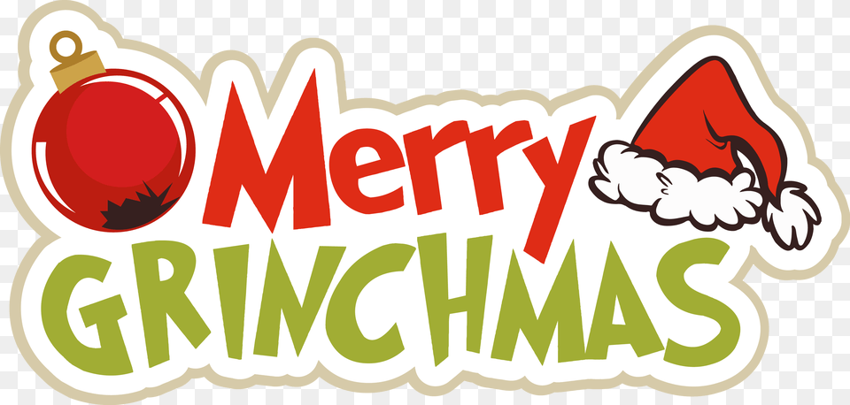 Merry Grinchmas Clipart, Logo, Dynamite, Weapon, Sticker Free Transparent Png