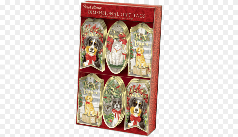 Merry Pets Holiday Gift Tags Merry Pets Gift Tags, Animal, Canine, Dog, Mammal Free Png