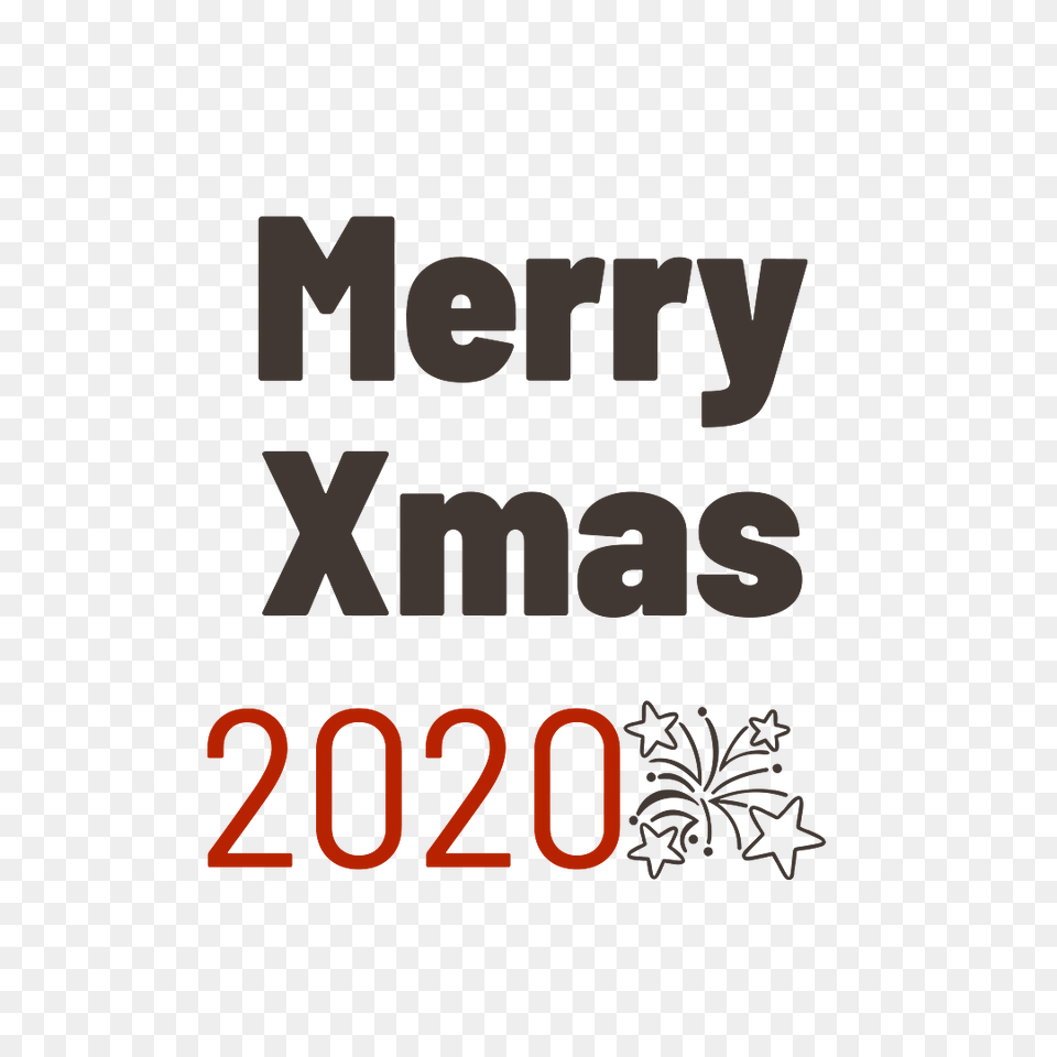 Merry Xmas 2020 Bold Letters, Green, Text Png Image