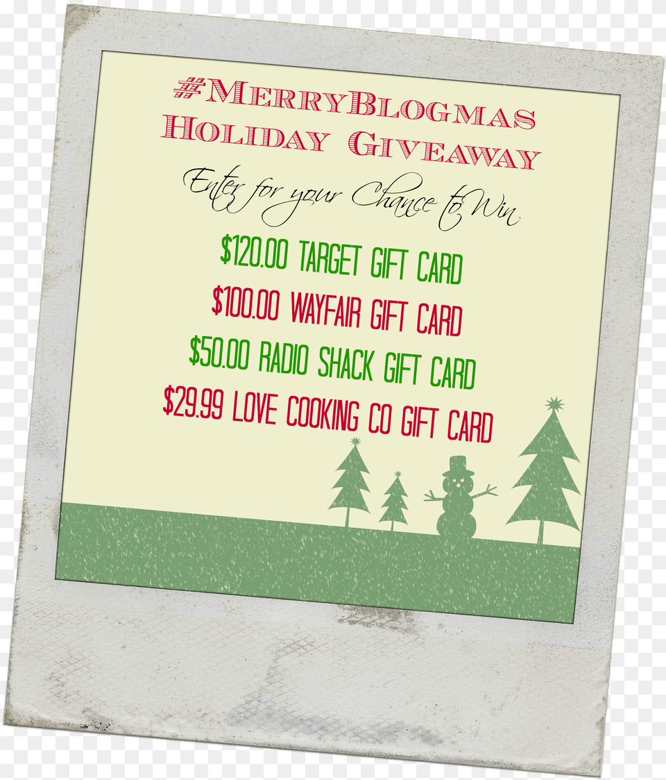 Merryblogmas Giveaway Christmas Tree, Advertisement, Envelope, Greeting Card, Mail Png