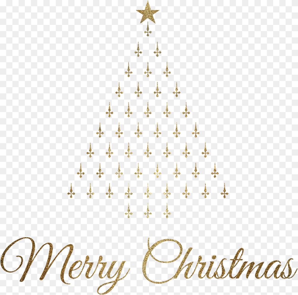 Merrychristmas Christmas Christmastree Gold Golden Christmas Tree, Chandelier, Lamp, Christmas Decorations, Festival Free Png