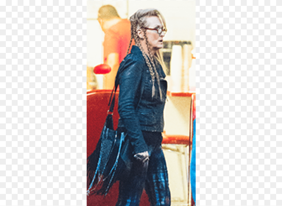 Meryl Streep Leather, Accessories, Bag, Clothing, Coat Free Png Download