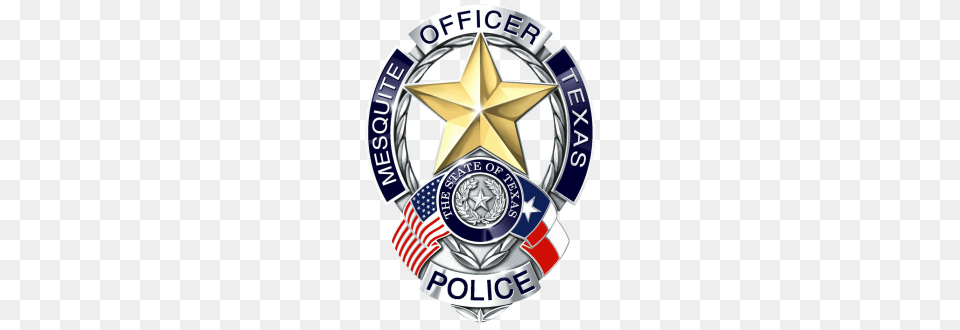 Mesquite Police Badge, Logo, Symbol, Mailbox Free Png