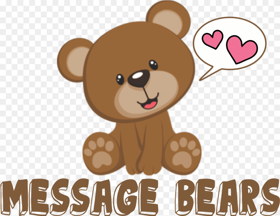 Message Bears Teddy Bear, Animal, Wildlife, Mammal, Person Free Png Download