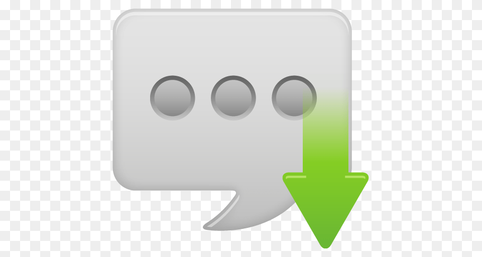 Message Bubble Received Icon Pretty Office Iconset Custom Png Image