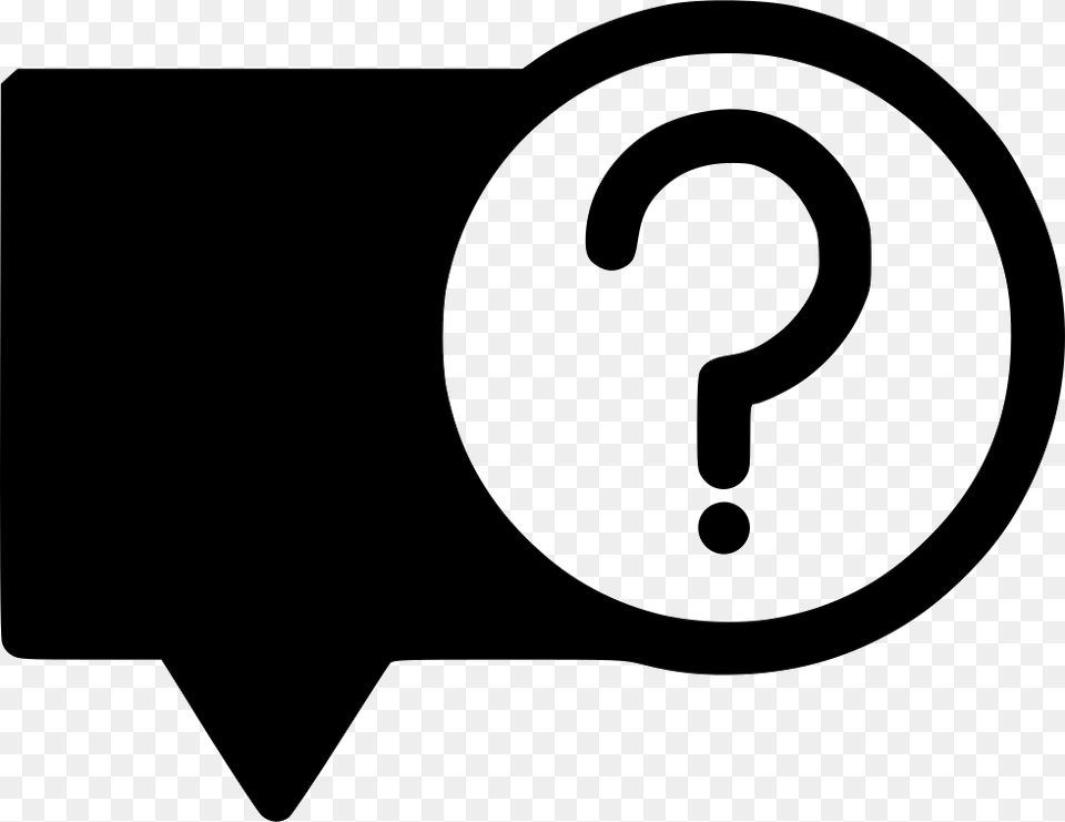 Message Download Question Message Icon, Stencil Png Image