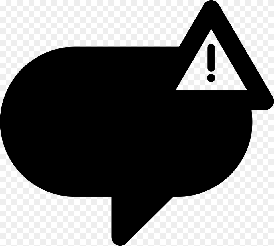 Message Error Chat Icon Exclamation Mark, Stencil, Weapon, Ammunition, Bomb Free Png