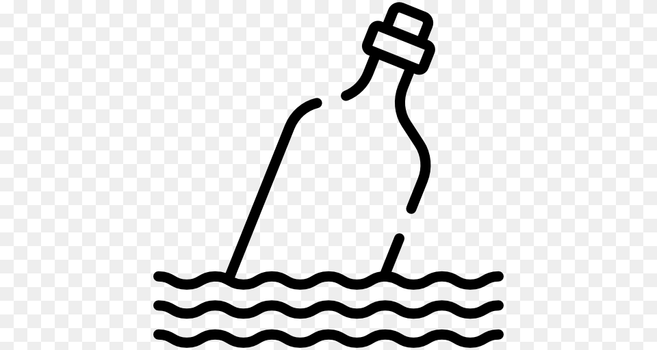 Message In A Bottle, Stencil, Animal, Reptile, Snake Free Png