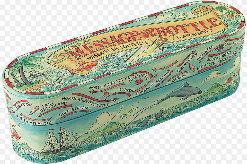 Message In A Bottle By Am Authentic Models Canoe, Pencil Box, Box Free Transparent Png