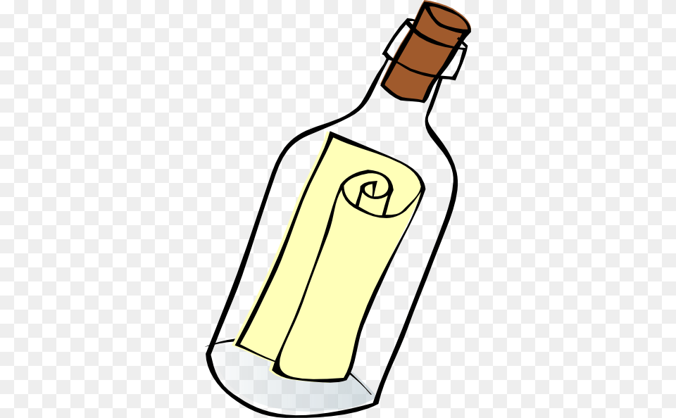 Message In A Bottle Clip Art, Alcohol, Beverage, Liquor, Wine Free Transparent Png
