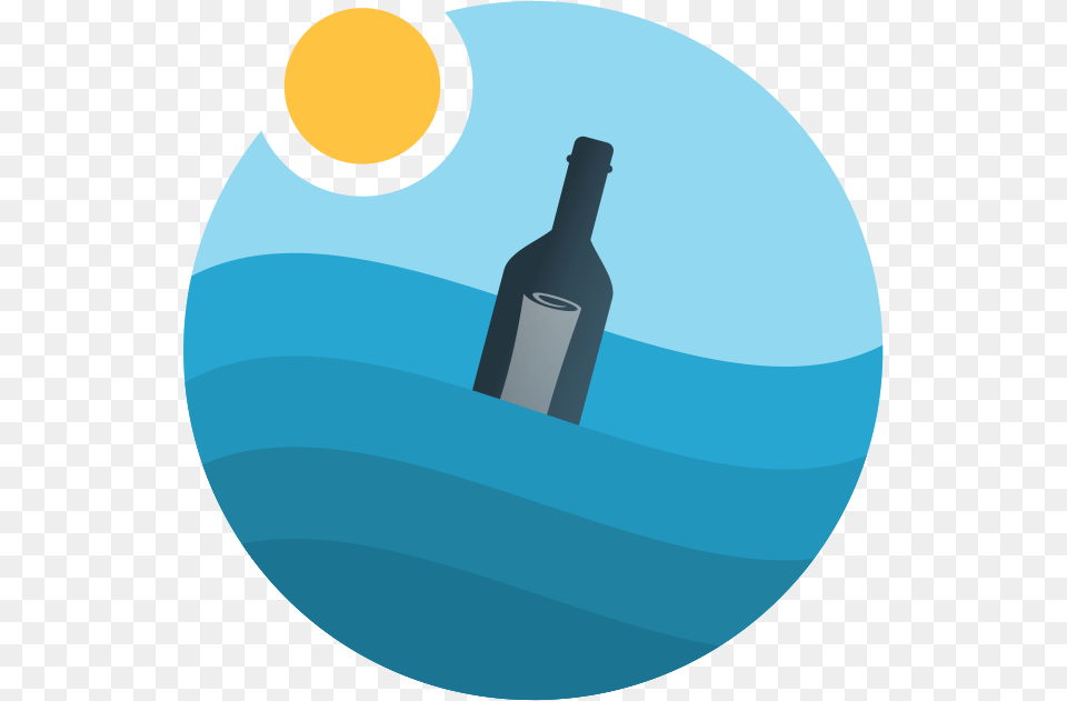 Message In A Bottle Icon, Alcohol, Beverage, Liquor, Wine Free Png