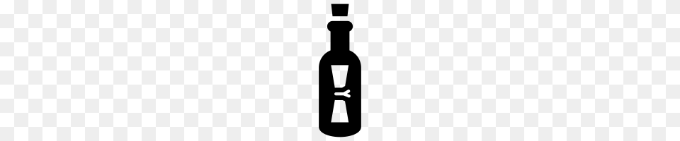Message In A Bottle Icons Noun Project, Gray Free Png Download