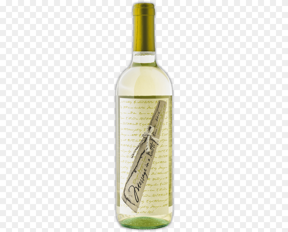 Message In A Bottle Il Palagio Message In A Bottle Bianco 2016, Alcohol, Beverage, Liquor, Wine Png Image