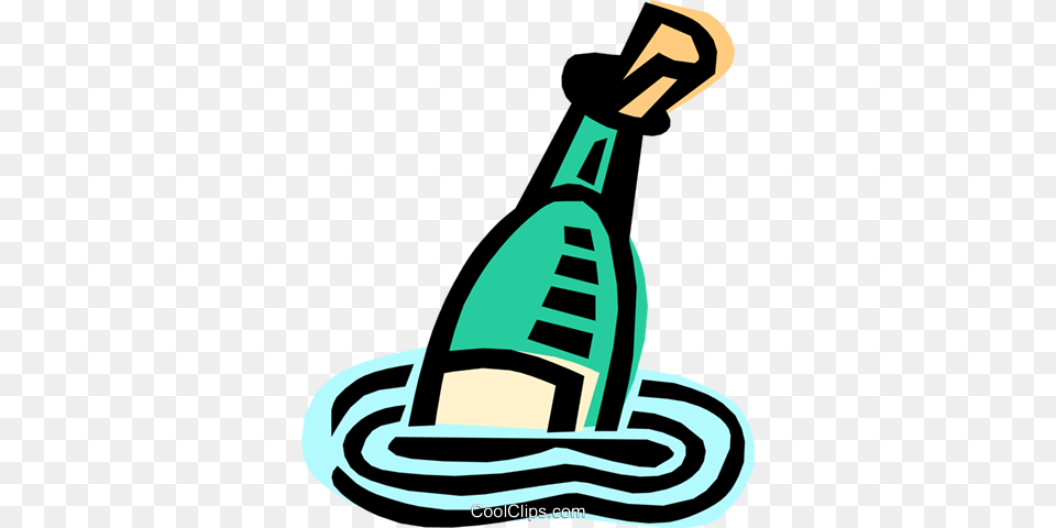 Message In A Bottle Royalty Vector Clip Art Illustration, Alcohol, Beverage, Liquor, Wine Png