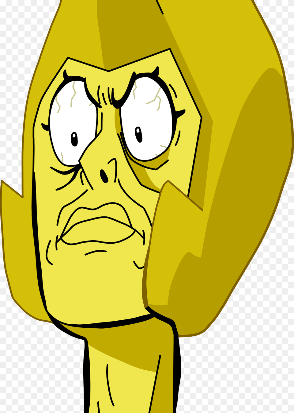 Message Received Drawing Yellow Diamond Yellow Diamond Steven Universe, Person, Face, Head Png Image