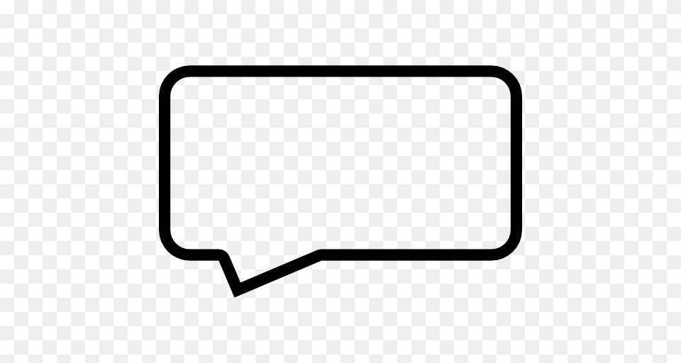 Message Speech Bubble Outline Of Rectangular Shape, Sticker, Smoke Pipe, Firearm, Weapon Free Png Download