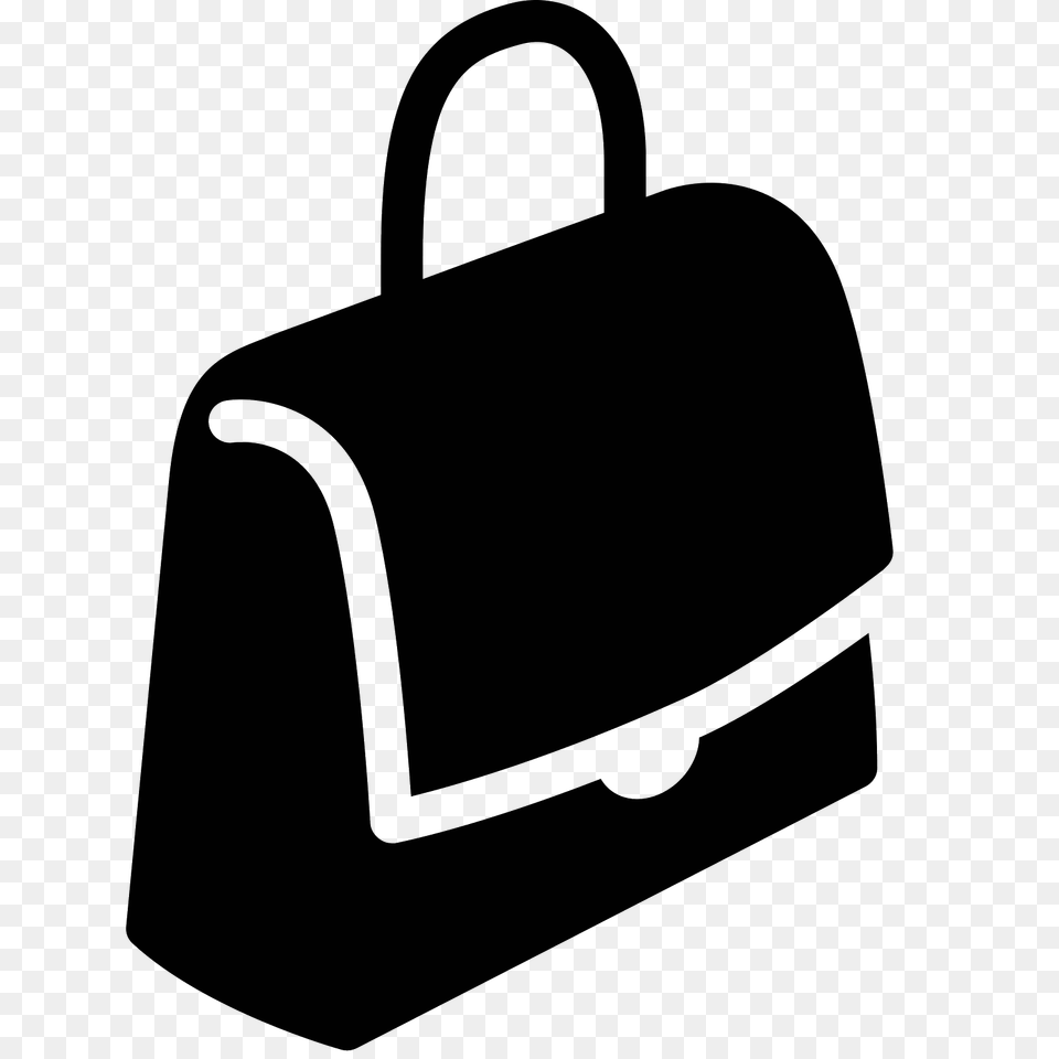 Messenger Bag Filled Icon, Gray Free Png Download