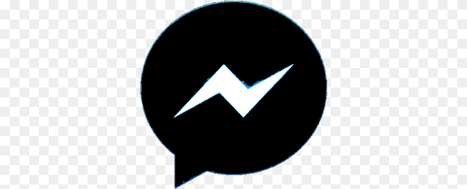 Messenger Facebook Messengernegro Facebookmegro, Logo, Symbol, Star Symbol Png Image
