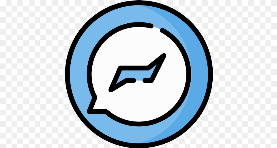 Messenger Icon 4 Repo Icons Circle, Symbol, Sign, Aircraft, Transportation Free Png