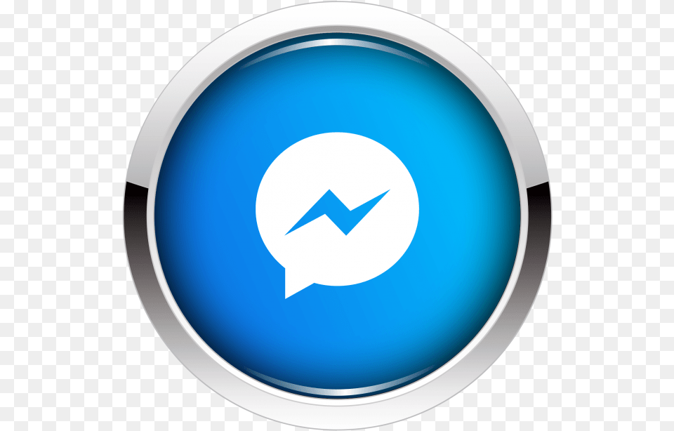 Messenger Icon Button Free Transparent Messenger Icon, Symbol, Emblem, Logo, Disk Png Image