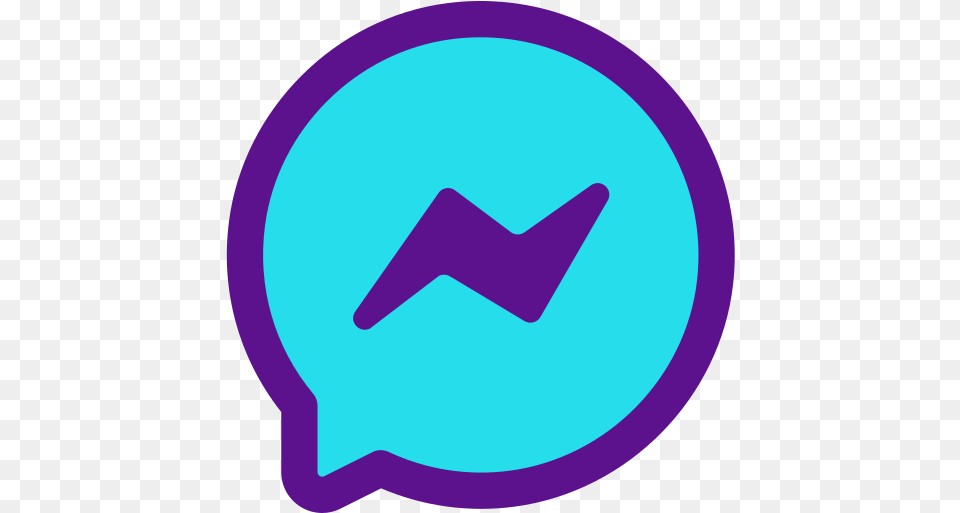Messenger Purple And Blue Facebook Messanger Icon, Cap, Clothing, Hat, Logo Png