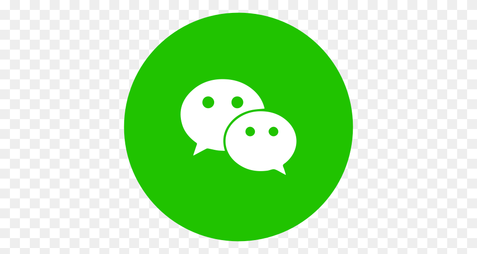 Messenger Social Wechat Icon, Green, Astronomy, Moon, Nature Png Image