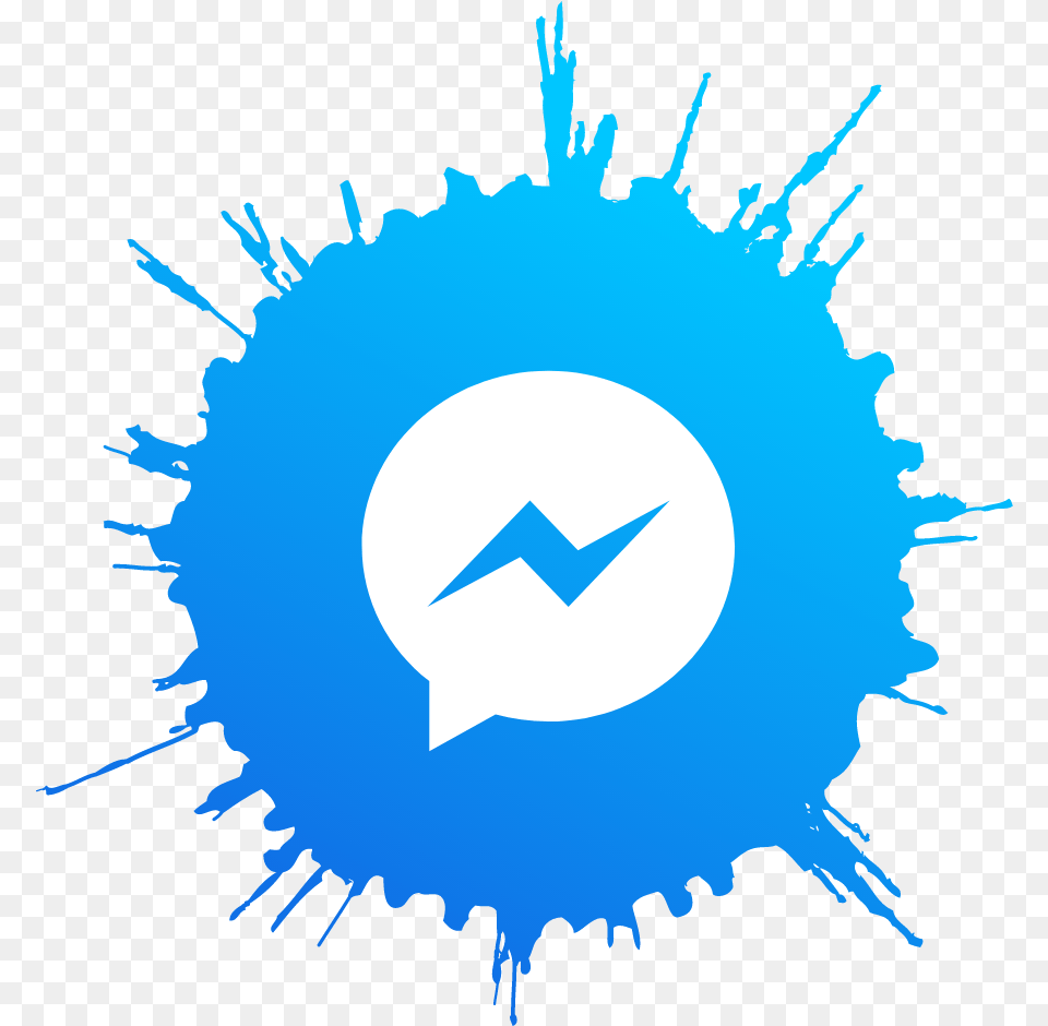 Messenger Splash Icon Image From Pixlokcom Dot, Logo, Symbol Png