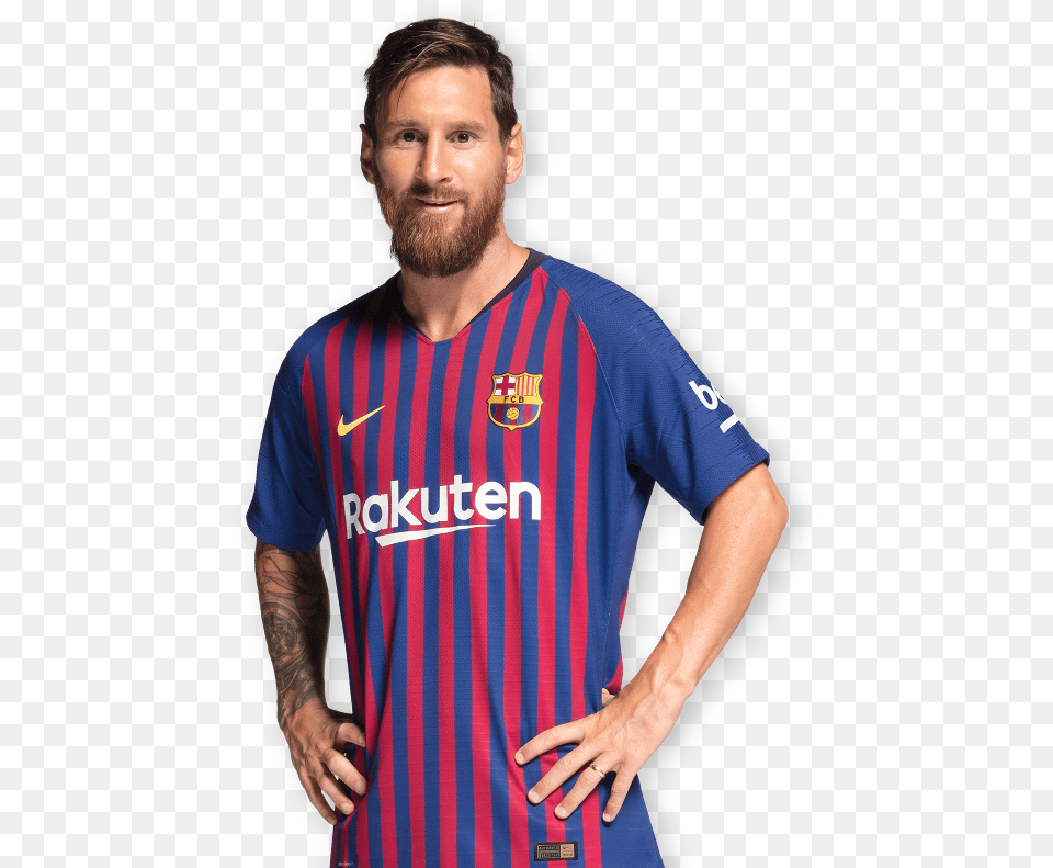 Messi 2018, T-shirt, Shirt, Clothing, Person Free Transparent Png