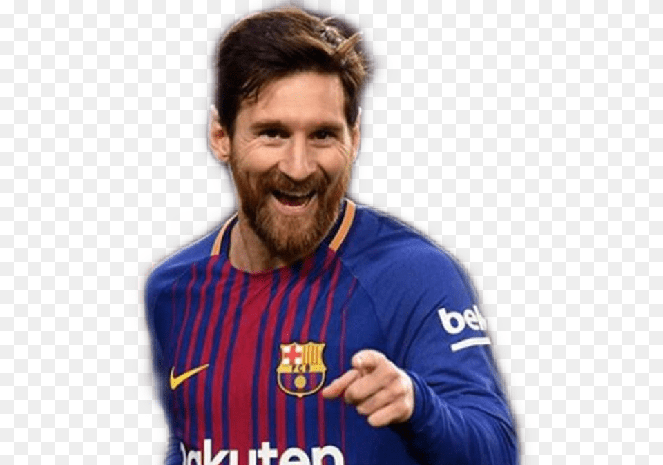 Messi Vidal, Shirt, Beard, Person, Clothing Free Png Download