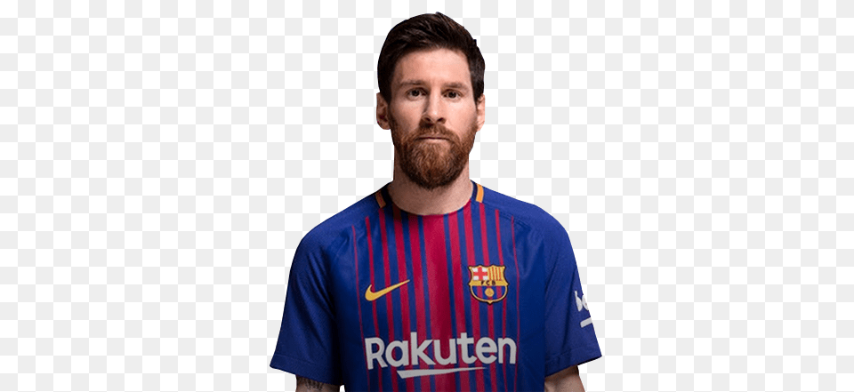 Messi Vs Ronaldo, T-shirt, Beard, Clothing, Face Free Png Download