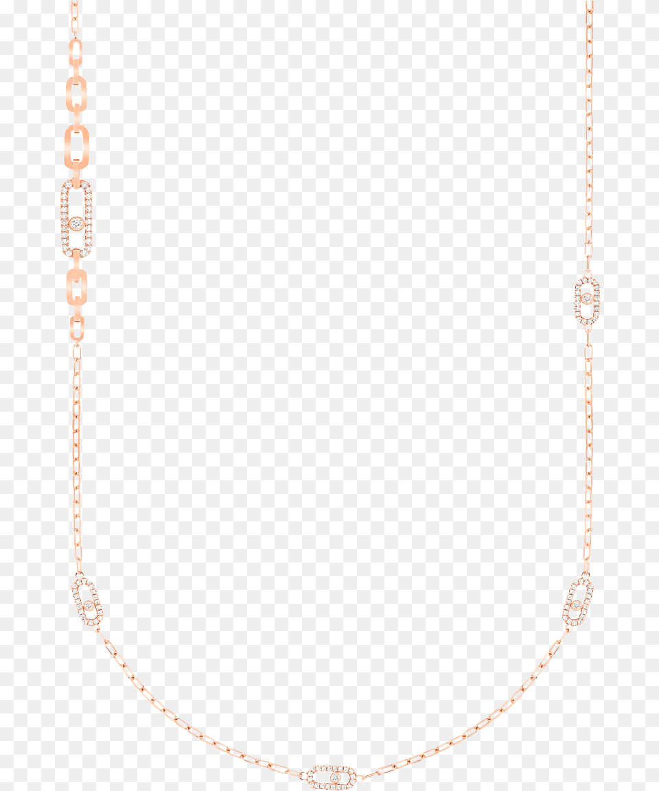 Messika Move Uno Pink Gold Necklace Necklace, Accessories, Jewelry, Chain Free Png Download