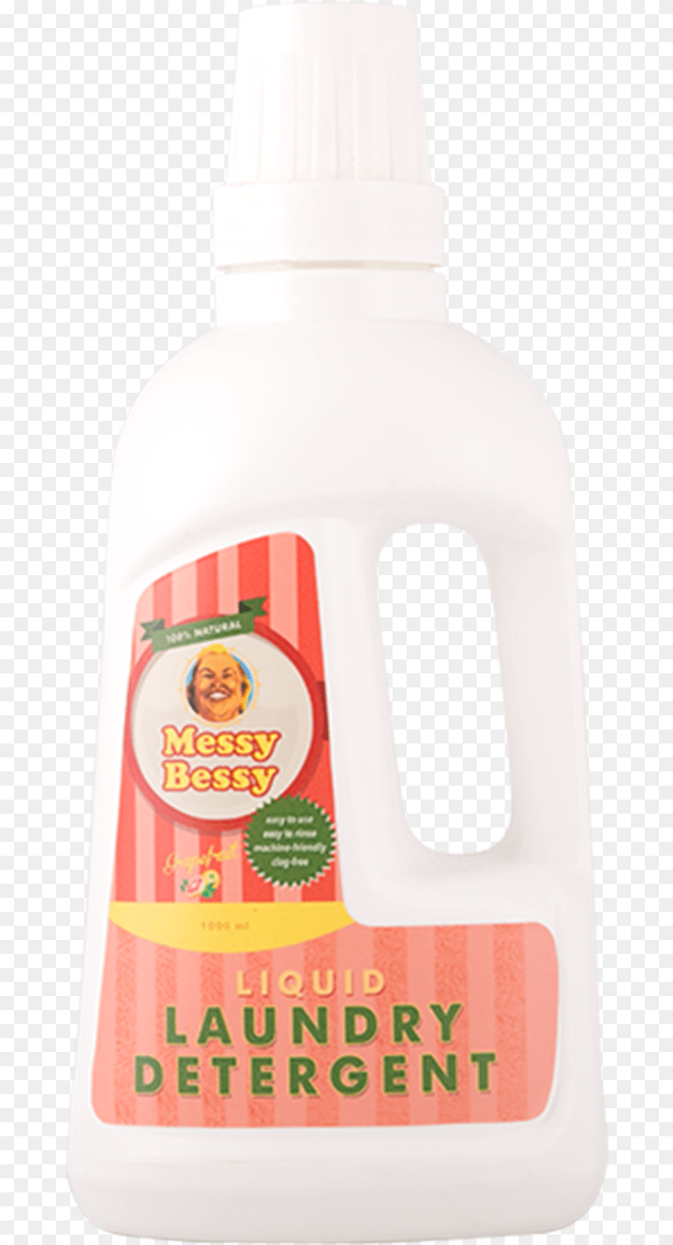Messy Bessy Liquid Laundry Detergent Messy Baby Liquid Detergent, Bottle, Person, Lotion Free Png Download
