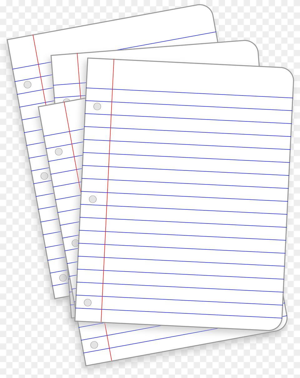 Messy Lined Papers Clip Arts, Page, Text, White Board Png Image