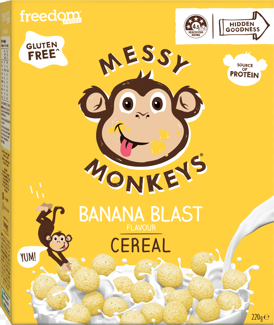 Messy Monkeys Snack Bars, Advertisement, Poster, Food, Bowl Png Image