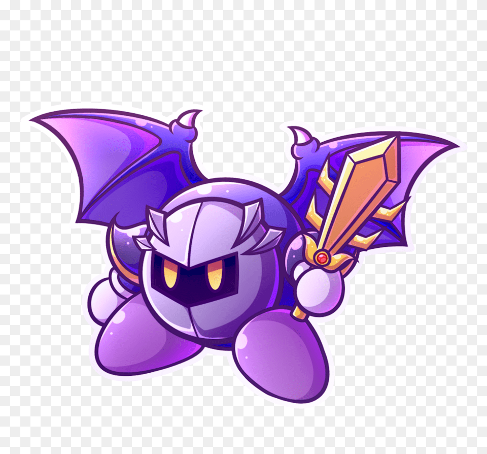 Meta Knight Fans, Purple, Animal, Fish, Sea Life Free Png Download