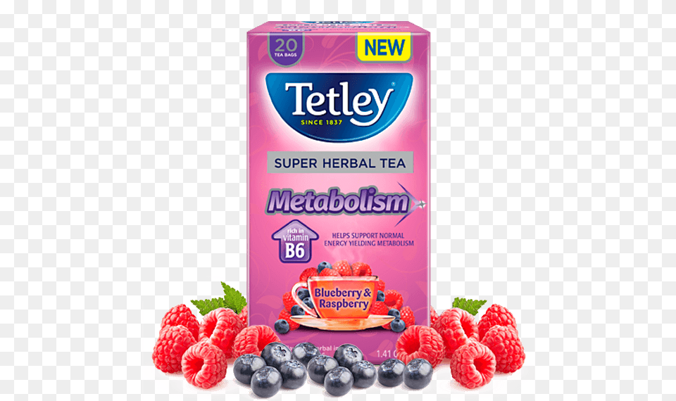 Metabolism Blueberry Raspberry With Vitamin Tetley Us, Berry, Produce, Plant, Fruit Free Png Download