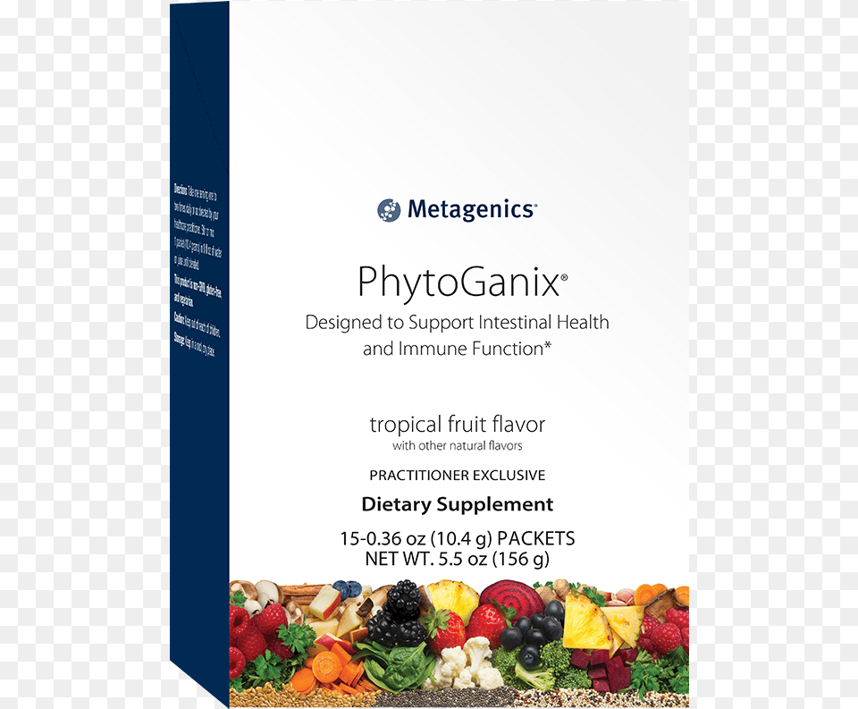Metagenics Phytoganix Tropical Fruit 1058 Oz, Advertisement, Berry, Food, Plant Free Png