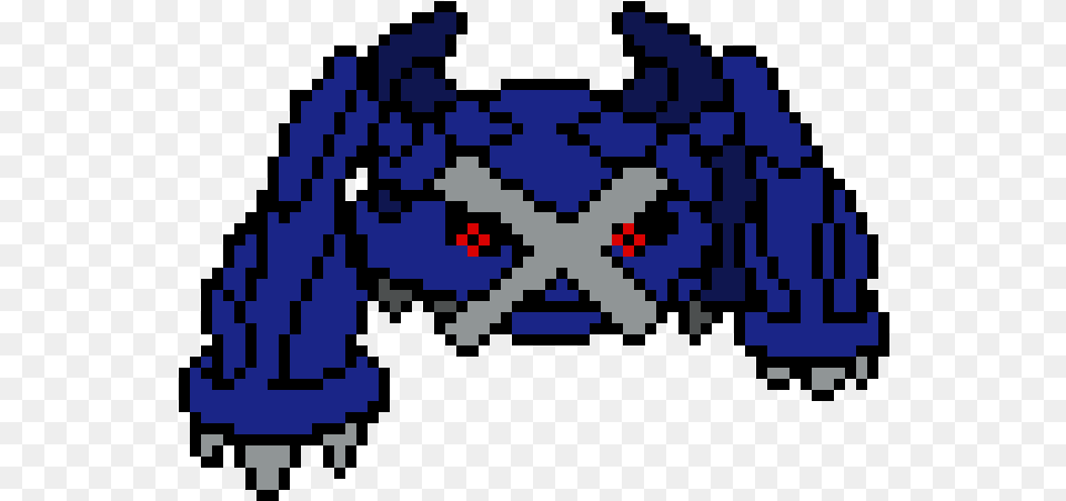 Metagross Pixel Art Pokemon Metagross, Qr Code Png Image