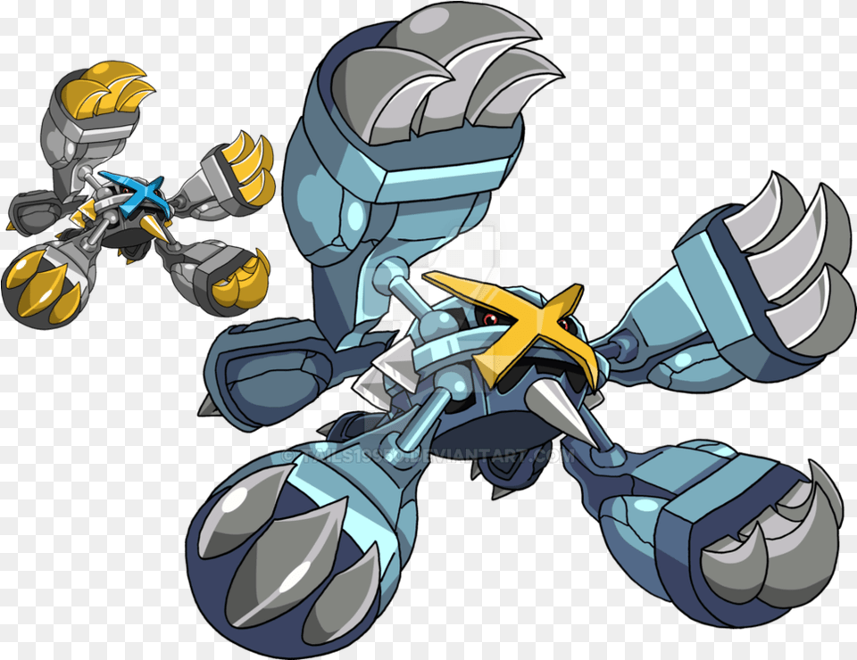 Metagross Wallpapers Pokemon Mega Metagross Drawing, Book, Comics, Publication, Person Free Png