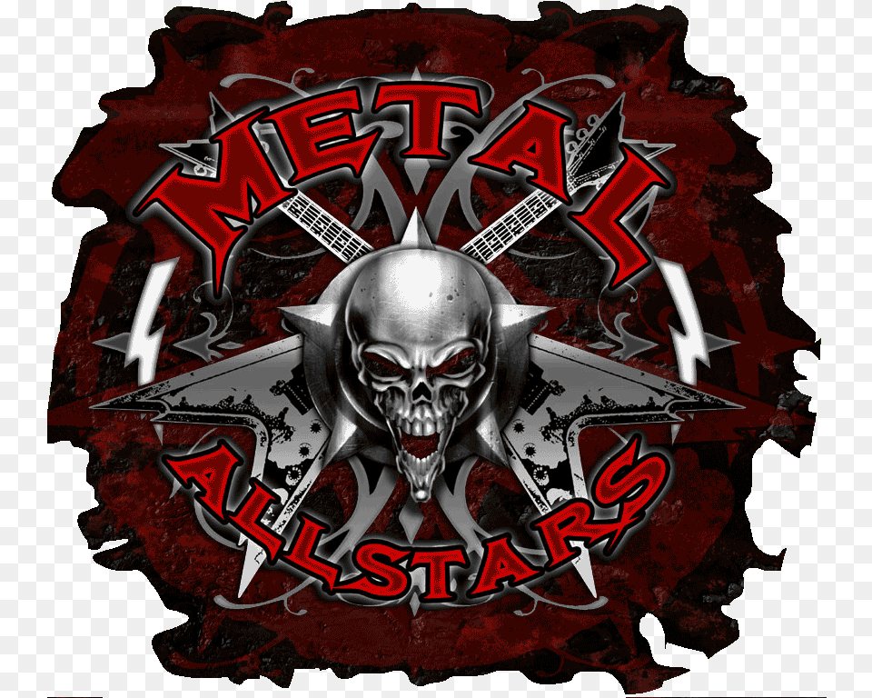 Metal All Stars Logo Overdrive Metal All Stars, Emblem, Symbol, Baby, Person Png