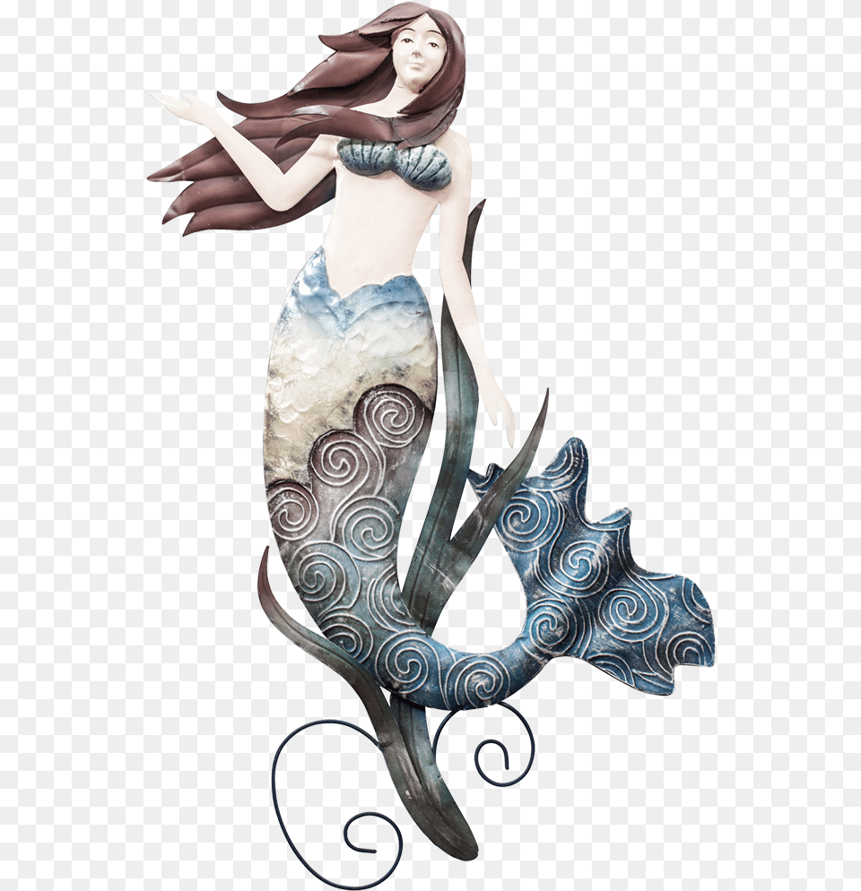 Metal And Capiz Mermaid Wall Decor, Adult, Female, Person, Woman Free Transparent Png
