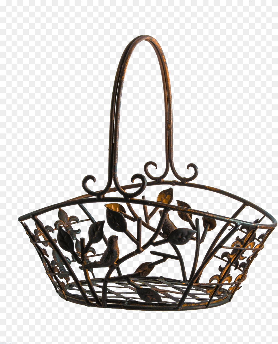Metal Basket With A Rose Designs, Accessories, Bag, Handbag, Jewelry Free Png Download