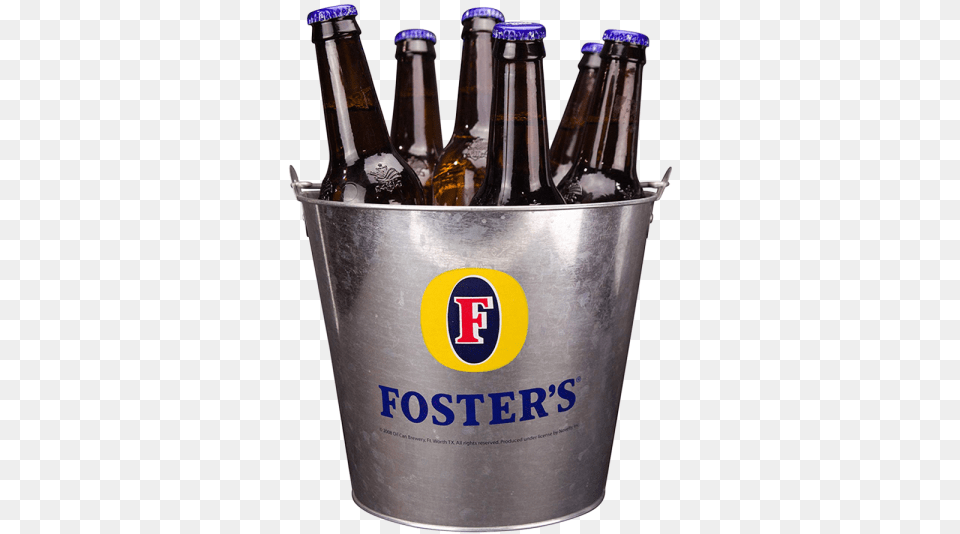Metal Beer Ice Bucket Beer Bottle, Alcohol, Beverage, Beer Bottle, Liquor Png