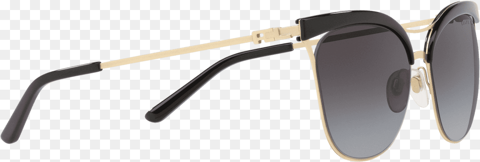 Metal Cateye Sunglasses In Black Sanded Light Gold Plastic, Accessories, Glasses, Bow, Weapon Free Png Download
