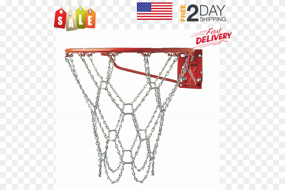 Metal Chain Net Official Size Rims Hoop Chain Net Basketball Hoop, Accessories, Jewelry, Necklace Free Transparent Png