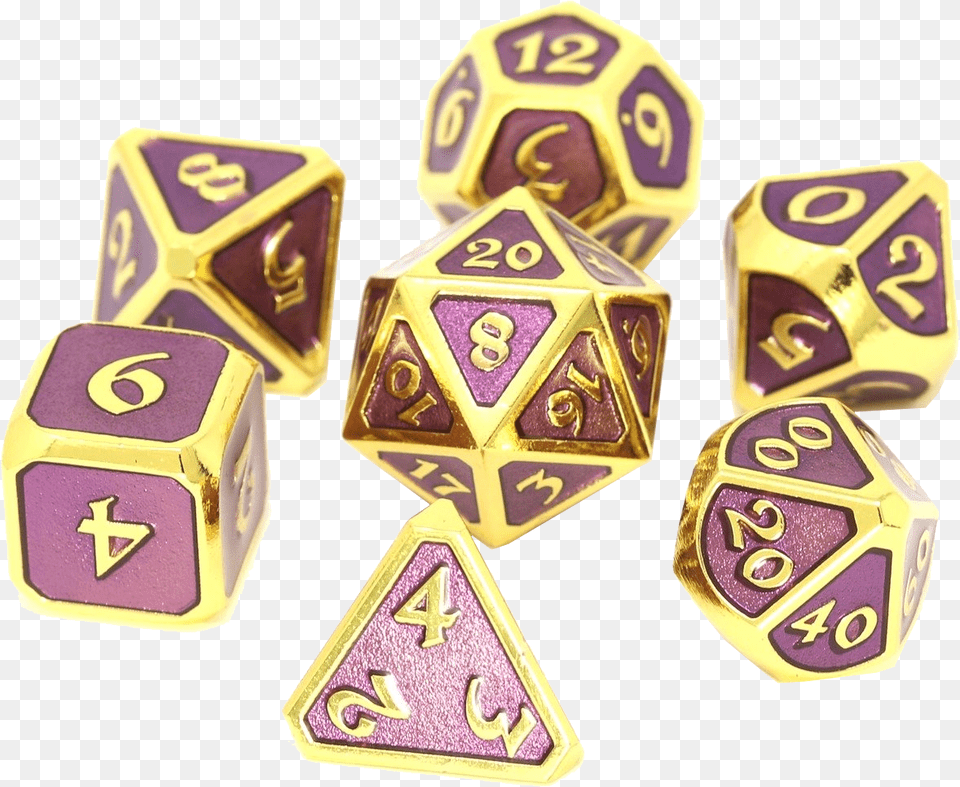 Metal Dice Gold Red, Game, Toy Png Image
