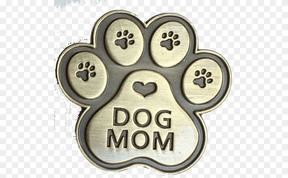 Metal Dog Paw Pin, Badge, Logo, Symbol, Machine Free Png Download